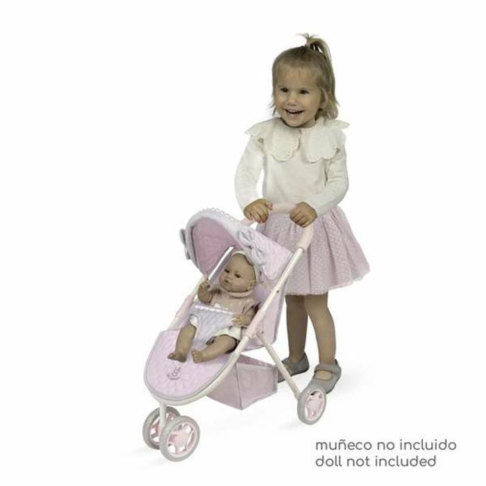 Decuevas Silla de Muñeca Sophie, 3 Ruedas, para Muñecas de hasta 50 cm, Metal, Plástico, Poliéster, Edad Mínima 3 Años 5 Decuevas Silla de Muñeca Sophie, 3 Ruedas, para Muñecas de hasta 50 cm, Metal, Plástico, Poliéster, Edad Mínima 3 Años 5