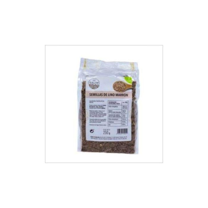 INT SALIM Semillas de Lino Marrón 250g, Aporte de Proteínas y Fibra, 100% Semilla de Lino