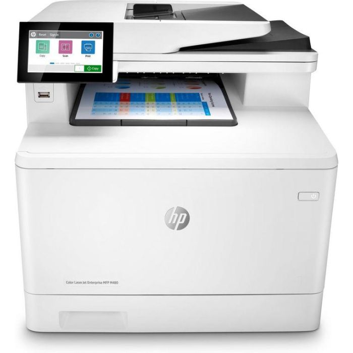 HP 3QA55A LaserJet Enterprise MFP M480f Impresora Láser Color Multifunción, Dúplex, ADF, Fax, 27 ppm, Empresa