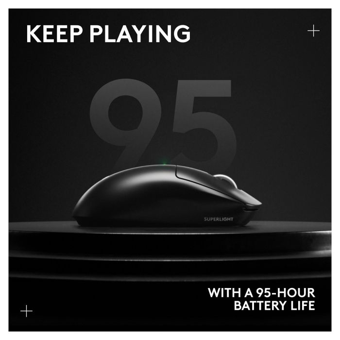 Logitech G Pro Ratón Inalámbrico Gaming con Sensor HERO y Tecnología LIGHTSPEED Negro 9