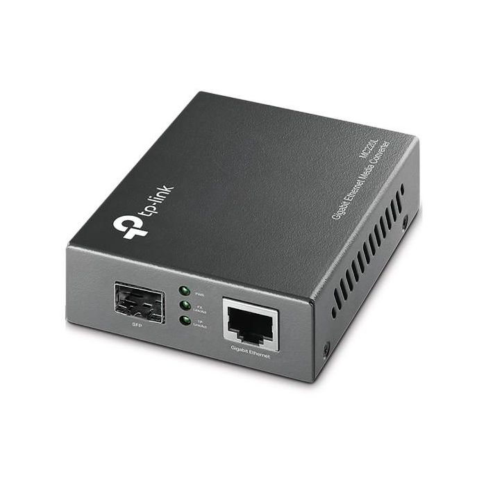 TP-Link MC220L Convertidor de Medios Fibra a Cobre Gigabit Ethernet SFP 1000Mbps Multi-modo/Monomodo 10000m