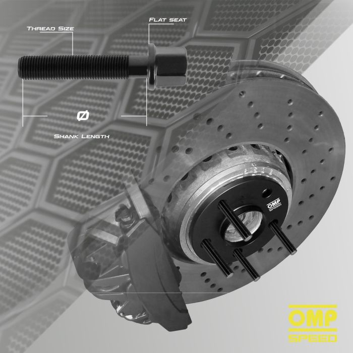 Omp Speed Juego De 4 Esparragos M12x1.5 Doble Rosca Largo 82 mm Llave Allen Color Negro Din 10.9 OMPS09671201 3 Omp Speed Juego De 4 Esparragos M12x1.5 Doble Rosca Largo 82 mm Llave Allen Color Negro Din 10.9 OMPS09671201 3