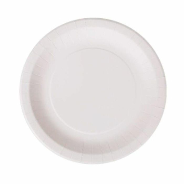 Set de Platos Algon Desechables Blanco Cartón 28 cm (15 Unidades) 1