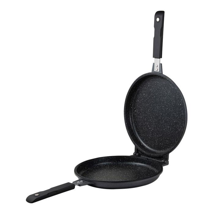 San Ignacio Sartén doble de aluminio forjado para inducción Ø26 cm, negro + marmolado 0 San Ignacio Sartén doble de aluminio forjado para inducción Ø26 cm, negro + marmolado 0
