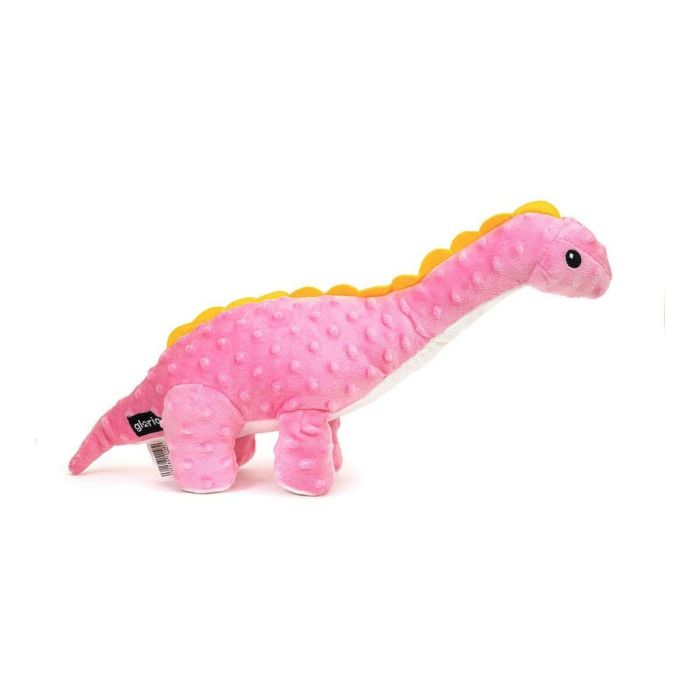 Gloria Peluche Orhy Dino para Perro, Juguete Textura Blanda con Squeacker, Color Pink