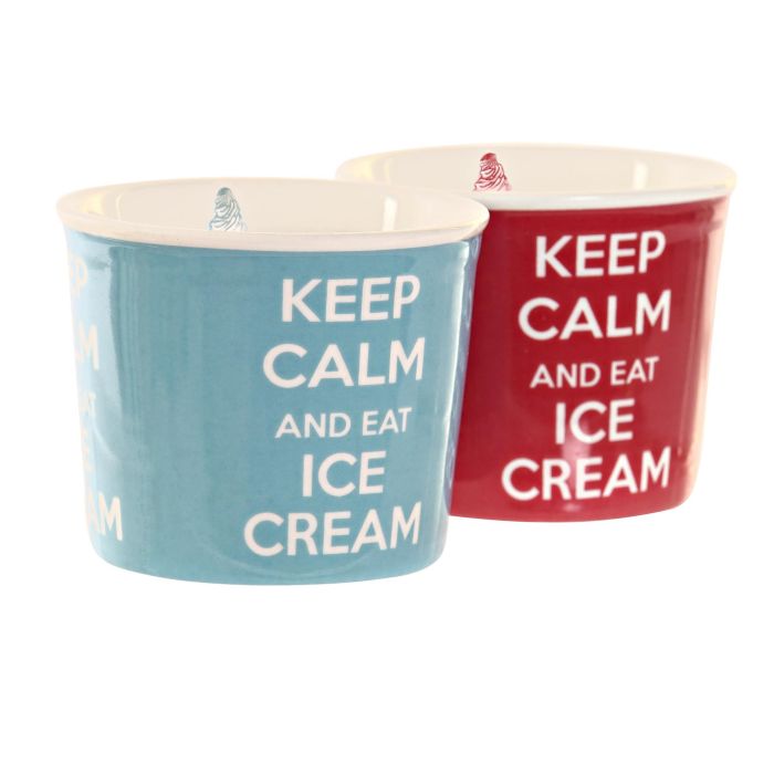 DKD Home Decor Vaso Decorativo para Helados de Cerámica y Madera de Pino, Multicolor, Set de 5 Piezas de 10x30x15 cm 1
