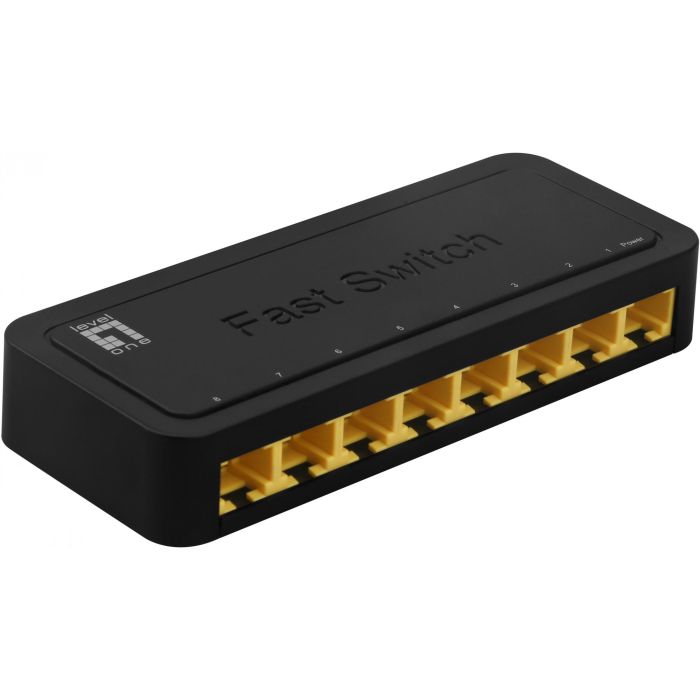Level One Switch 8 Puertos Fast Ethernet FEU-0812 Plástico