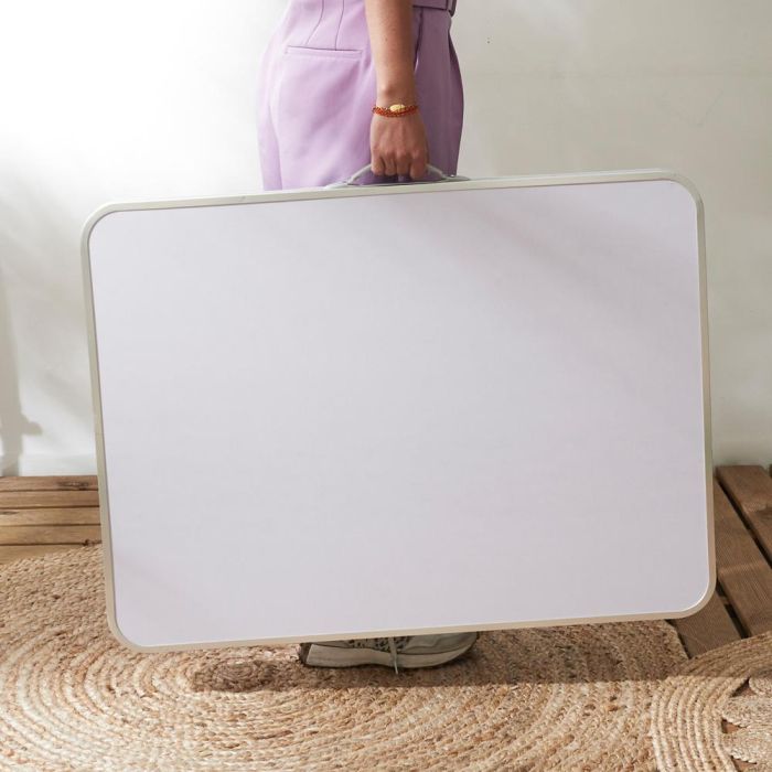 Mesa Plegable Blanca Home Deco Factory 80x60 cm 6 Mesa Plegable Blanca Home Deco Factory 80x60 cm 6