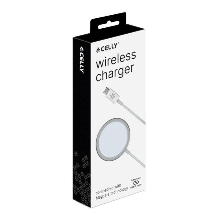Cargador Inalámbrico Celly MAGCHARGEPRO Blanco 15 W 5 Cargador Inalámbrico Celly MAGCHARGEPRO Blanco 15 W 5