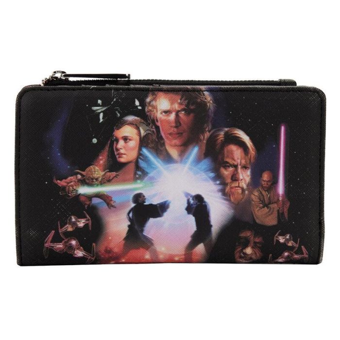 Cartera Trilogia precuelas Star Wars Loungefly Cartera Trilogia precuelas Star Wars Loungefly