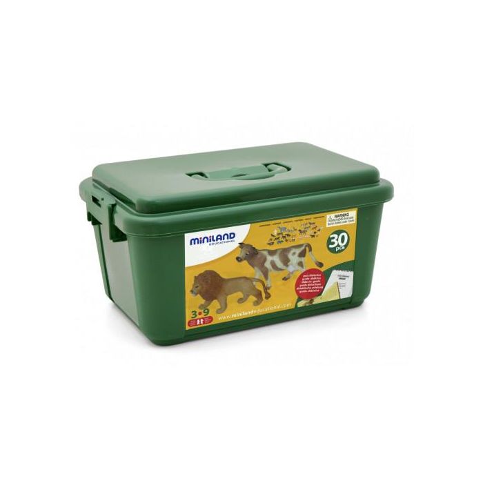 Miniland Juego Animales Granja y Selva 30 Figuras 25140