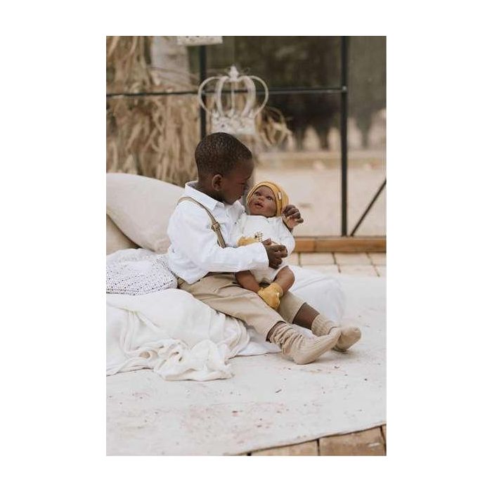 Muñeca reborn arias 45 cm rafael c/saco portabebe 7