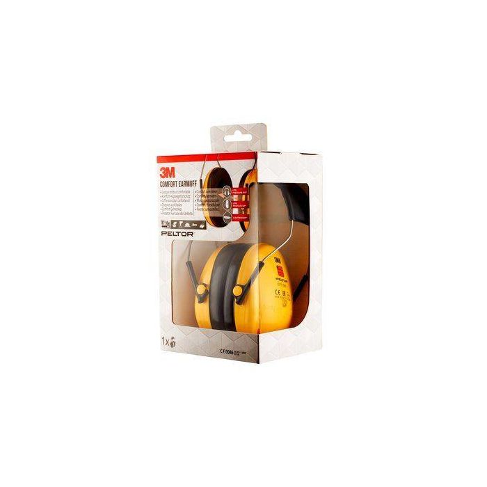 Cascos Orejeras Acolchadas con Diadema Proteccion Auditiva Peltor Optime H510A-1 Snr-27Db Amarillo 3M 7100334982 3