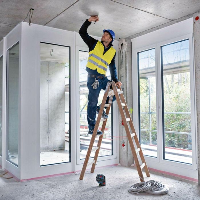 Bosch GCL 2-50 G + RM 10 Láser combinado de líneas y puntos de plomada verdes, alta visibilidad, protección IP64, 15 m de alcance para líneas 4 Bosch GCL 2-50 G + RM 10 Láser combinado de líneas y puntos de plomada verdes, alta visibilidad, protección IP64, 15 m de alcance para líneas 4