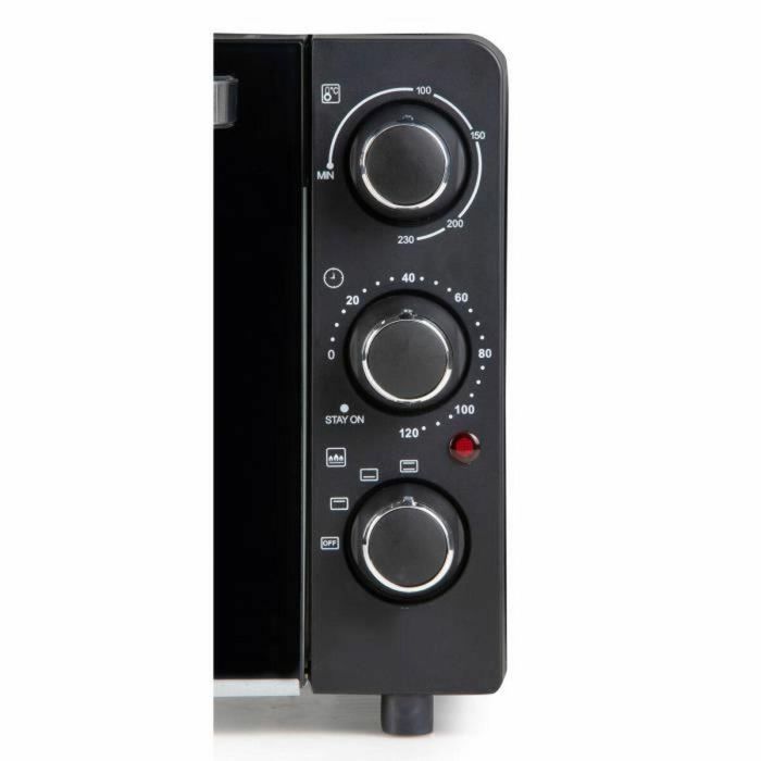 Domo Mini Horno para Hornear y Refrigerios 20 L Negro 1300W 1