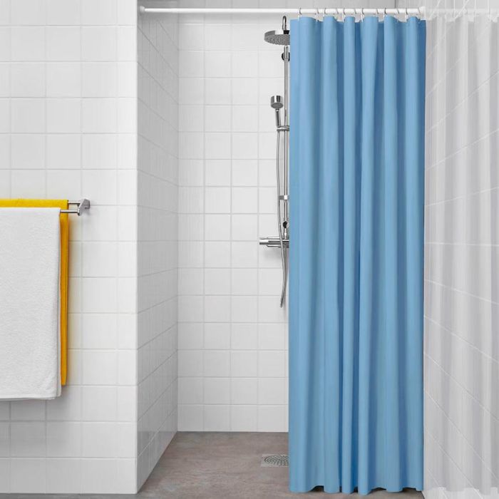 Cortina de baño basic azul 180 x 180 cm Cortina de baño basic azul 180 x 180 cm