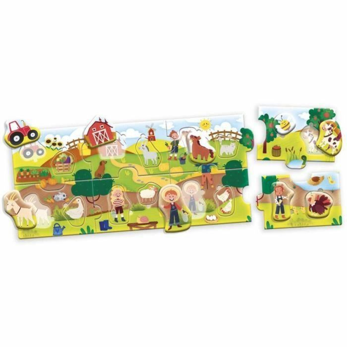 Lisciani Giochi LIS8008324105366 La Granja Puzzle Panorámico para Bebé - Desarrollo de la Lógica y Motricidad Fina 3