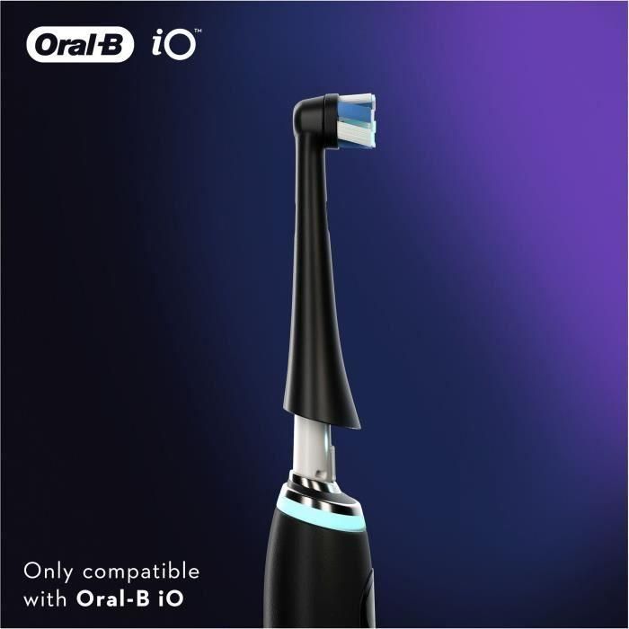 Oral-B Cabezales de Cepillo iO Ultimate Clean Black para Limpieza Eficaz y Eliminación de Placa (2 Unidades) 4 Oral-B Cabezales de Cepillo iO Ultimate Clean Black para Limpieza Eficaz y Eliminación de Placa (2 Unidades) 4