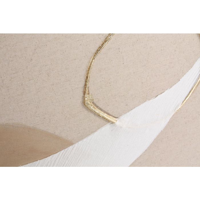 DKD Home Decor Cuadro Moderno Abstracto Beige Terracota Pintado a Mano Lienzo Pino 75.5 x 100 x 3.7 cm (2 Unidades) 3