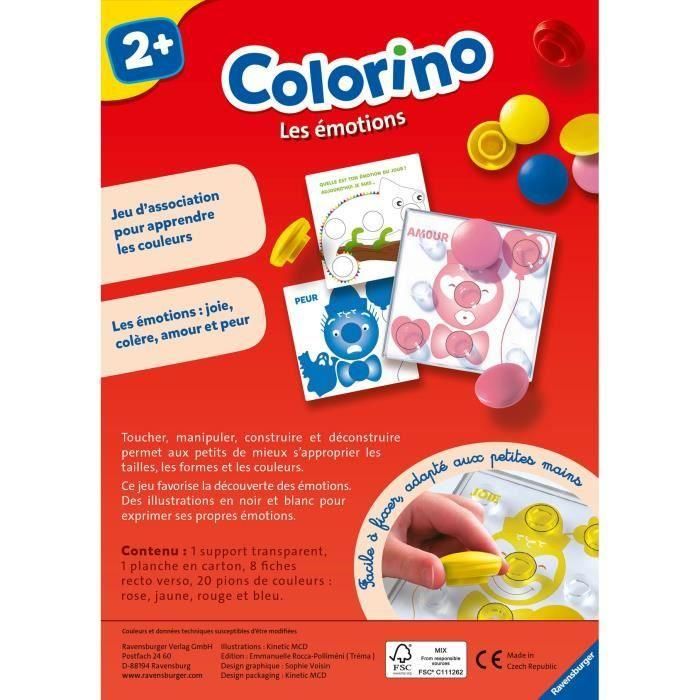Ravensburger 4005556207985 Colorino Emociones - Juego de peones para niños: Aprende 4 colores (rosa, amarillo, rojo, azul) y expresa sentimientos 3 Ravensburger 4005556207985 Colorino Emociones - Juego de peones para niños: Aprende 4 colores (rosa, amarillo, rojo, azul) y expresa sentimientos 3