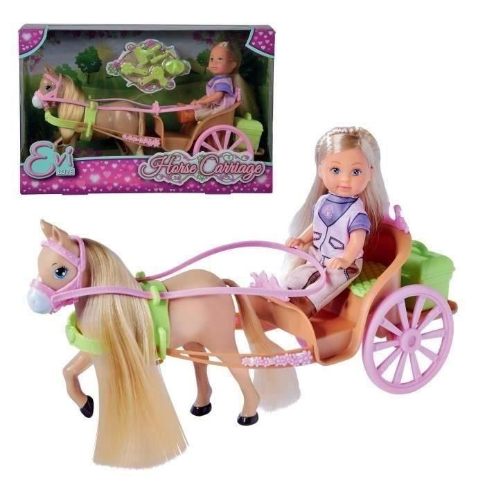 Smoby SMOB105733649 Steffi Love Evi Love Caleche y su Caballo para Niñas - Juguete +3 Años 1 Smoby SMOB105733649 Steffi Love Evi Love Caleche y su Caballo para Niñas - Juguete +3 Años 1