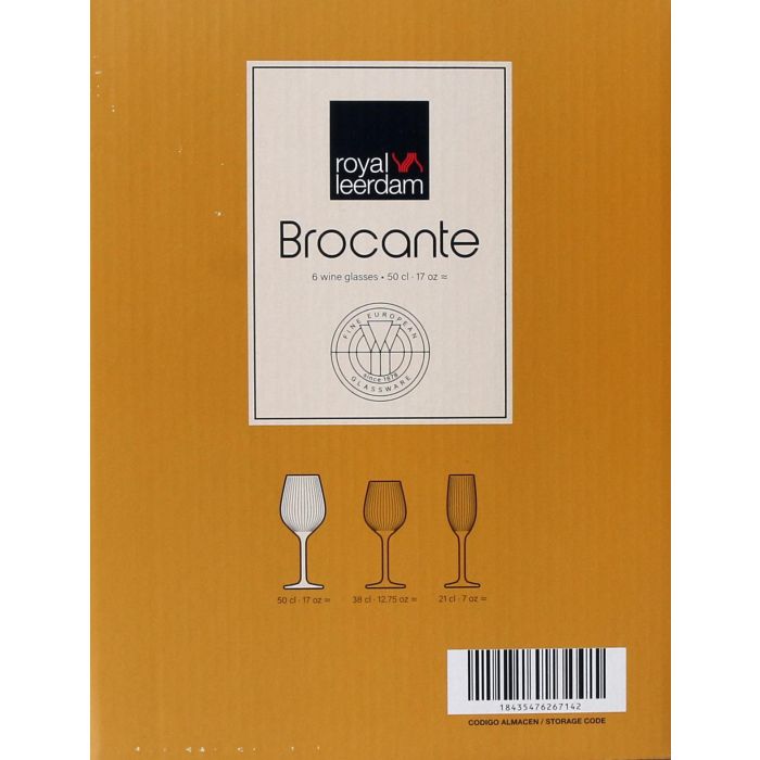 Royal Leerdam Set de 6 Copas de Vino Brocante 50 cl 4