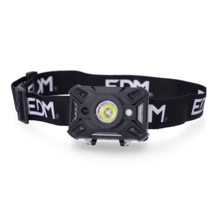 Edm Linterna de cabeza LED con sensor, 7 tipos de luz, 5W/1W, 200LM-25LM, luz roja, inclinación ajustable, 8500K, 3xAAA 1 Edm Linterna de cabeza LED con sensor, 7 tipos de luz, 5W/1W, 200LM-25LM, luz roja, inclinación ajustable, 8500K, 3xAAA 1