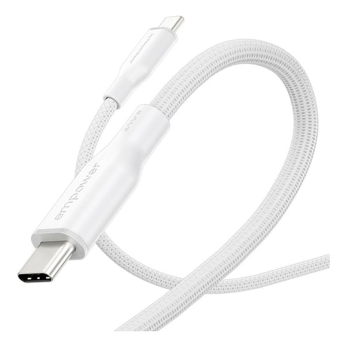 PanzerGlass empower Racing Cable USB-C a USB-C 240W 1.2m USB 2.0, Plata/Blanco 5 PanzerGlass empower Racing Cable USB-C a USB-C 240W 1.2m USB 2.0, Plata/Blanco 5