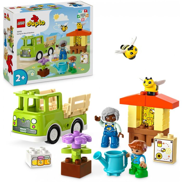 LEGO Duplo 10419 Cuidado de Abejas y Colmenas - Set de Construcción de Aprendizaje con Abejas, Colmena y Camión para Niños +2 años 10