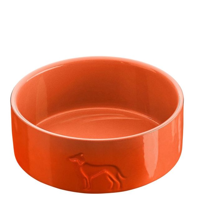 Comedero para Perro Hunter OSBY Naranja Cerámica 550 ml Comedero para Perro Hunter OSBY Naranja Cerámica 550 ml