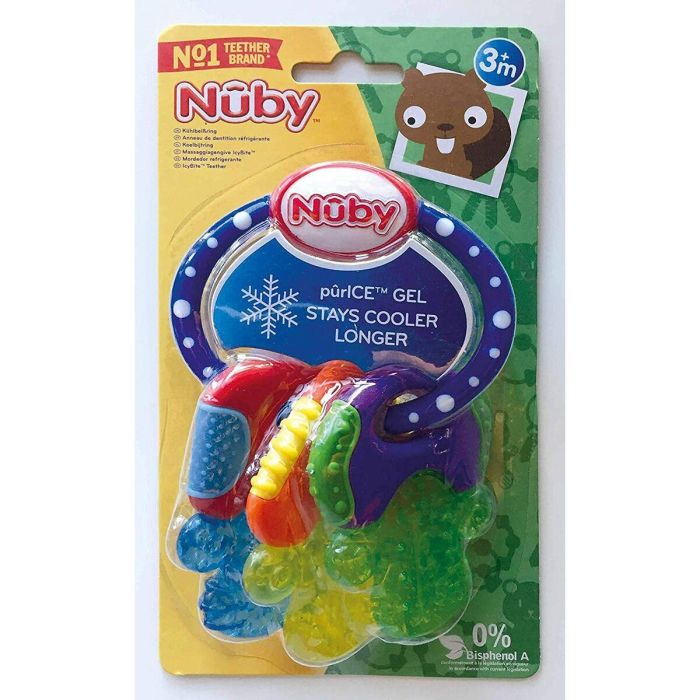 Nuby Anillo de Dentición Llaves de Refrigeración 4m+ Multicolor 6