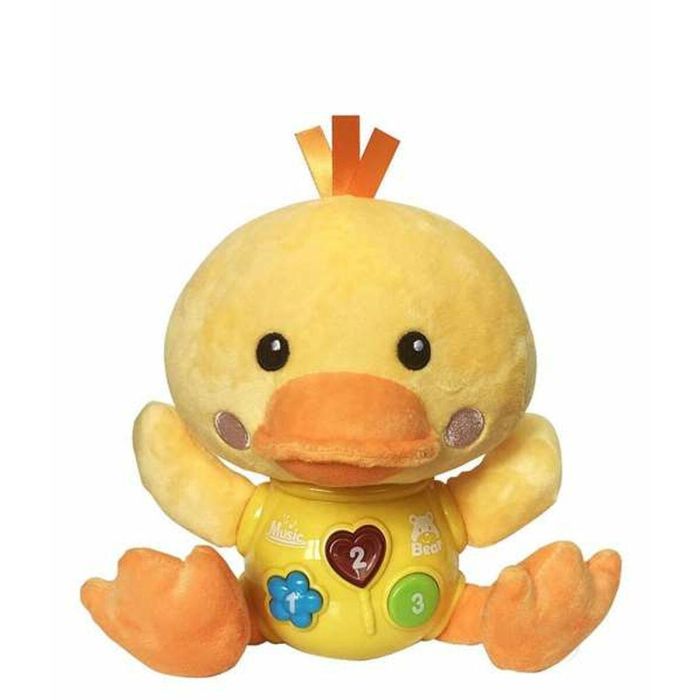 Creaciones Llopis Pato Musical Infantil con Luz, Sonido y Melodías - 24 cm - Edad: Desde Nacimiento Creaciones Llopis Pato Musical Infantil con Luz, Sonido y Melodías - 24 cm - Edad: Desde Nacimiento