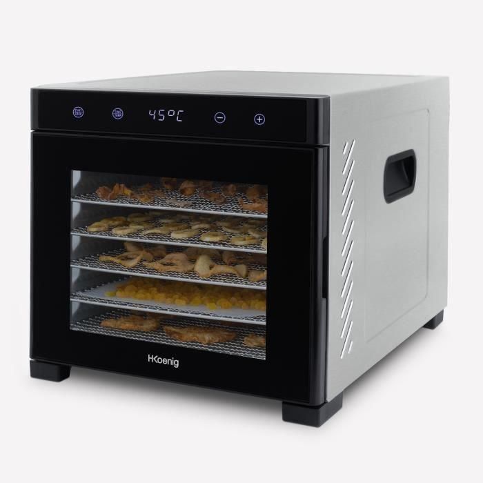 Deshidratador de alimentos - HKoeNIG - DSY900 - Temporizador - Temperatura variable - Potencia 650 W 2 Deshidratador de alimentos - HKoeNIG - DSY900 - Temporizador - Temperatura variable - Potencia 650 W 2