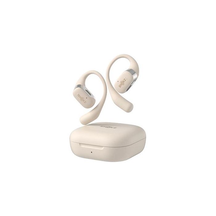 Shokz OpenFit Auriculares Inalámbricos Beige IP54 para Llamadas/Música/Deporte/Uso Diario Bluetooth 5.2