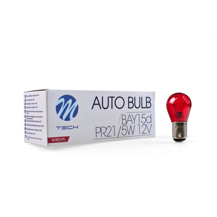 M-Tech MTECZ16 Lámpara halógena P21/5W Bay15D 12V 21/5W Roja para Luz de Freno y Posición Paquete de 10 unidades M-Tech MTECZ16 Lámpara halógena P21/5W Bay15D 12V 21/5W Roja para Luz de Freno y Posición Paquete de 10 unidades