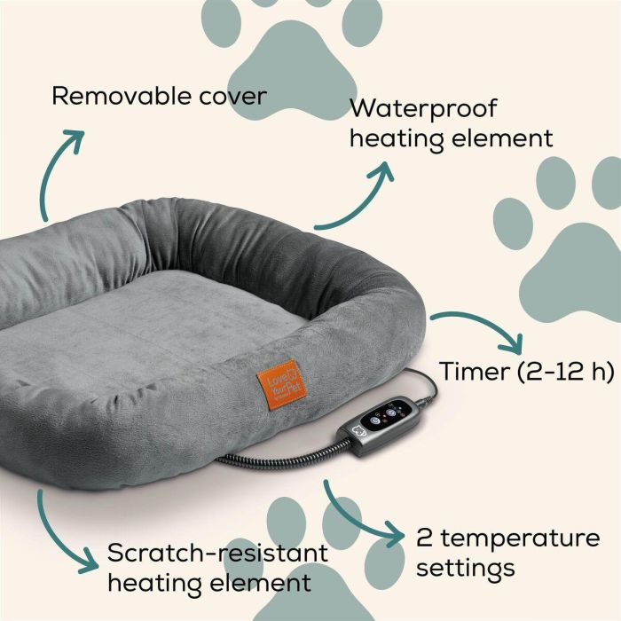 Cama para Perro Beurer PP250 KIRA Gris 4 Cama para Perro Beurer PP250 KIRA Gris 4