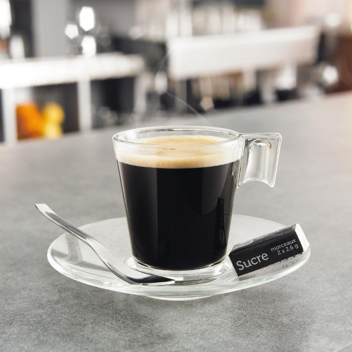 Juego de Tazas de Café Arcoroc ARC C1360 Transparente Vidrio 80 ml (12 Unidades) 2