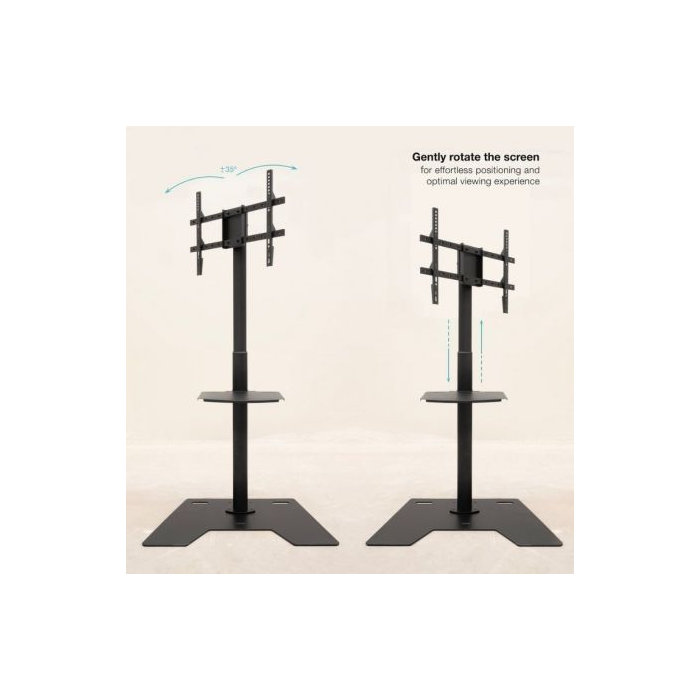 Soporte de Suelo Rotatorio/Ajustable TooQ FS2284M-B para TV de 37-70"/ hasta 70kg 3 Soporte de Suelo Rotatorio/Ajustable TooQ FS2284M-B para TV de 37-70"/ hasta 70kg 3