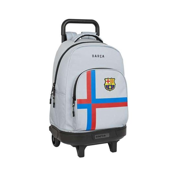 Mochila Escolar con Ruedas F.C. Barcelona Gris (33 x 45 x 22 cm) Mochila Escolar con Ruedas F.C. Barcelona Gris (33 x 45 x 22 cm)
