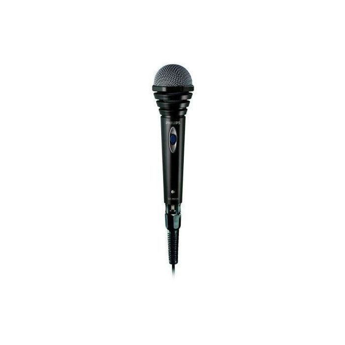 Philips SBCMD110 Micrófono Dinámico Omnidireccional con Guardavientos para Karaoke, Cable 1.5m, Conexión 3.5/6.3mm 0 Philips SBCMD110 Micrófono Dinámico Omnidireccional con Guardavientos para Karaoke, Cable 1.5m, Conexión 3.5/6.3mm 0