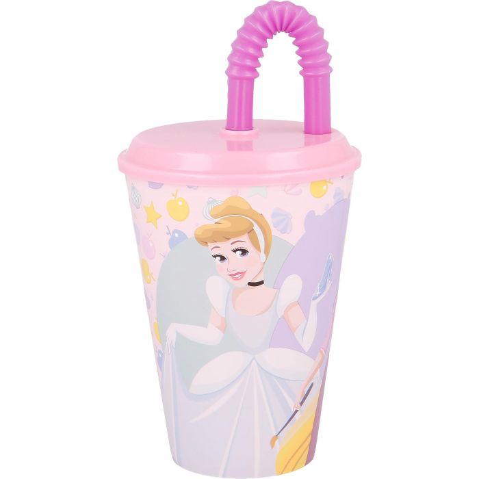 Principesse Vaso Easy Sport CZ11362 430 mL con Pajita - Licencia Oficial Disney 1 Principesse Vaso Easy Sport CZ11362 430 mL con Pajita - Licencia Oficial Disney 1