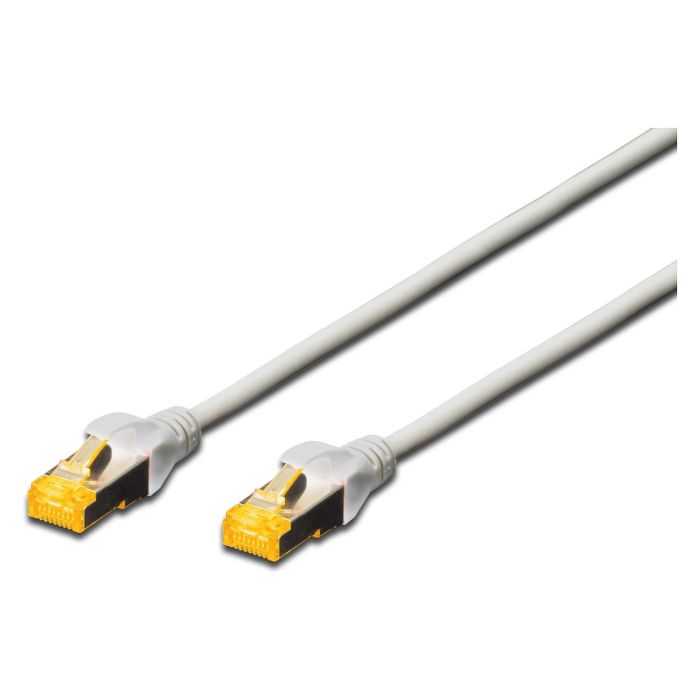 Digitus Cable de Red CAT 6A S/FTP 2xRJ45 10m Gris con Protección Hebilla