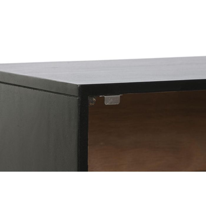 Mesita De Noche Colonial DKD Home Decor Negro Dorado 40 x 50 x 50 cm 2 Mesita De Noche Colonial DKD Home Decor Negro Dorado 40 x 50 x 50 cm 2