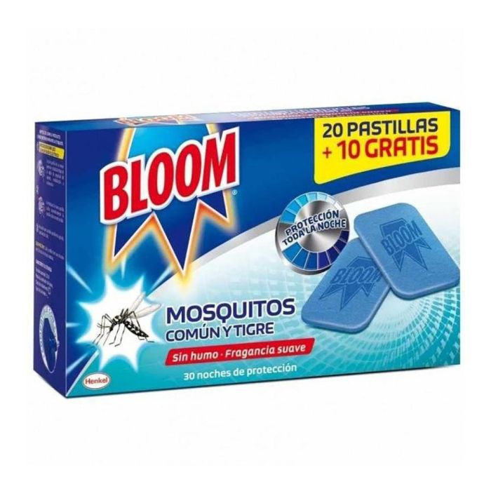 Bloom Pastillas Anti Mosquitos Repuesto 30uds 30 Noches Protección
