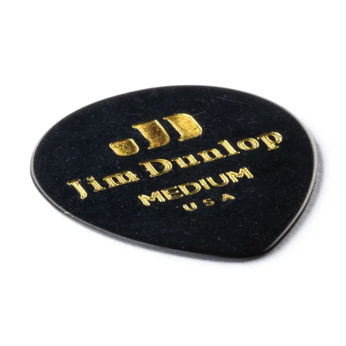 Dunlop Pack 72 Púas Genuine Celluloid Teardrop Negra - Medium 1