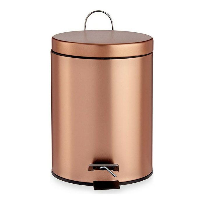Papelera Pedal Metal Cobre 5L - Berilo 20.5x27.5x26.5 cm (4 Unidades) Papelera Pedal Metal Cobre 5L - Berilo 20.5x27.5x26.5 cm (4 Unidades)