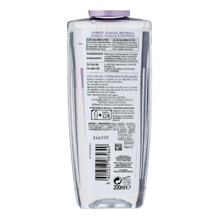 L'Oréal Paris Revitalift Filler Tónico Facial Anti-Edad Rellenador con Ácido Hialurónico Puro 200 ml 1 L'Oréal Paris Revitalift Filler Tónico Facial Anti-Edad Rellenador con Ácido Hialurónico Puro 200 ml 1