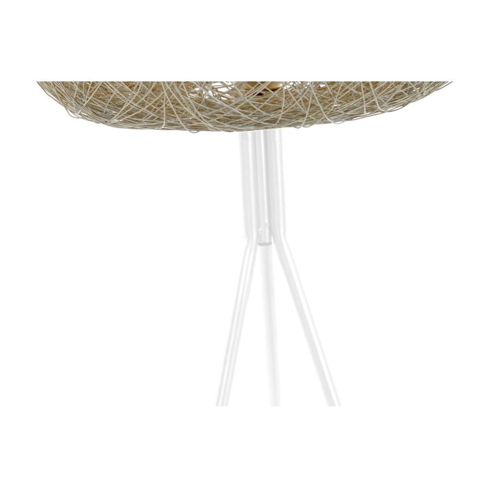 DKD Home Decor Lámpara de Pie Moderna de Metal Blanca | Casquillo E27 (Máx 50W) | Altura 109cm | 41x41cm Base 3 DKD Home Decor Lámpara de Pie Moderna de Metal Blanca | Casquillo E27 (Máx 50W) | Altura 109cm | 41x41cm Base 3