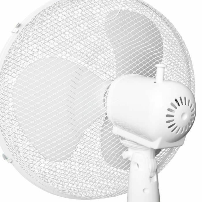 Ventilador de pie OCEANIC - 45W - Diámetro 40 cm - Altura regulable - Oscilación - Blanco 2