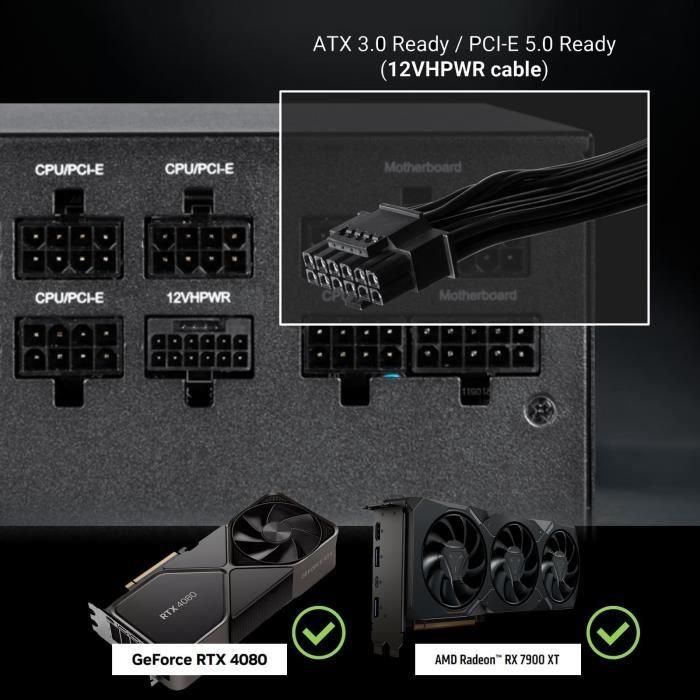BITFENIX BFG GOLD 850W (80+ Gold) ATX 3.0 - Fuente de alimentación para PC - 850W 3 BITFENIX BFG GOLD 850W (80+ Gold) ATX 3.0 - Fuente de alimentación para PC - 850W 3
